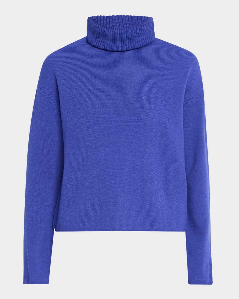 Virgin Wool-Cashmere Turtleneck Sweater